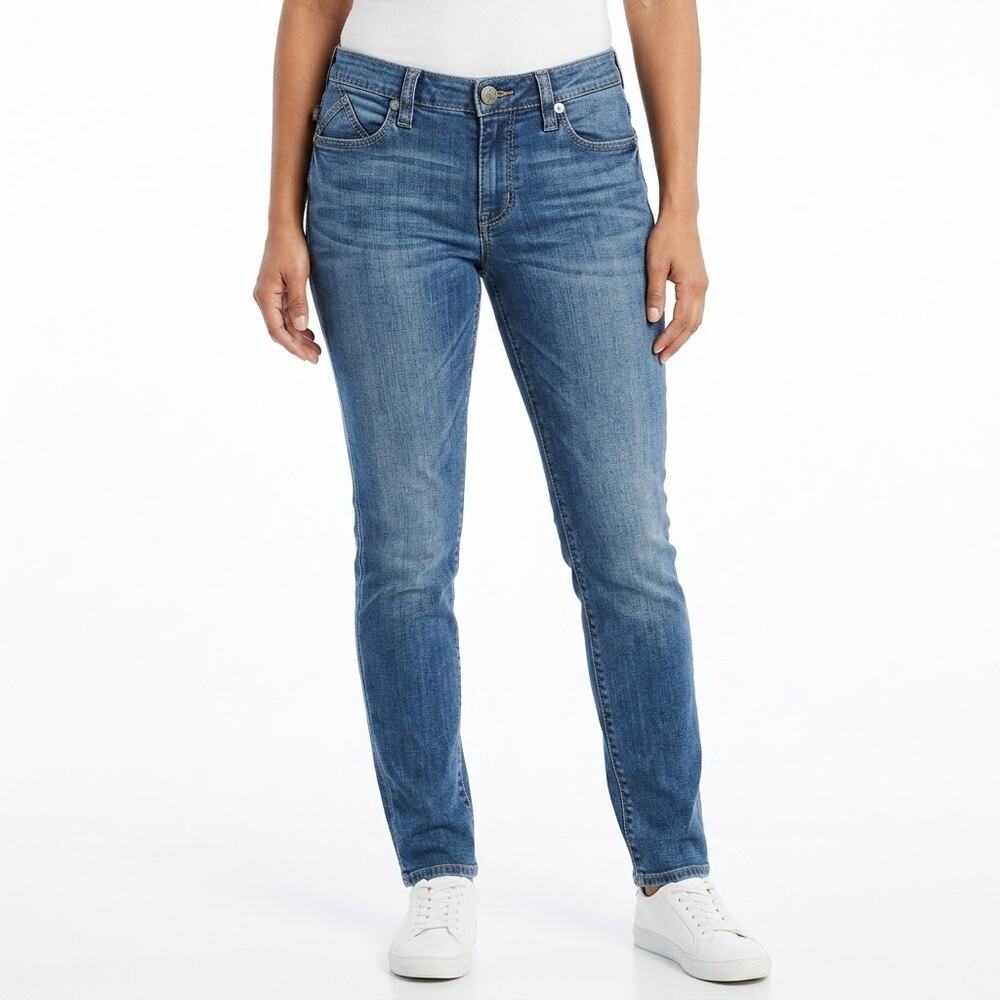 ROCK Berlin Blue Skinny Stretch Jeans Women Slim Denim Size 2